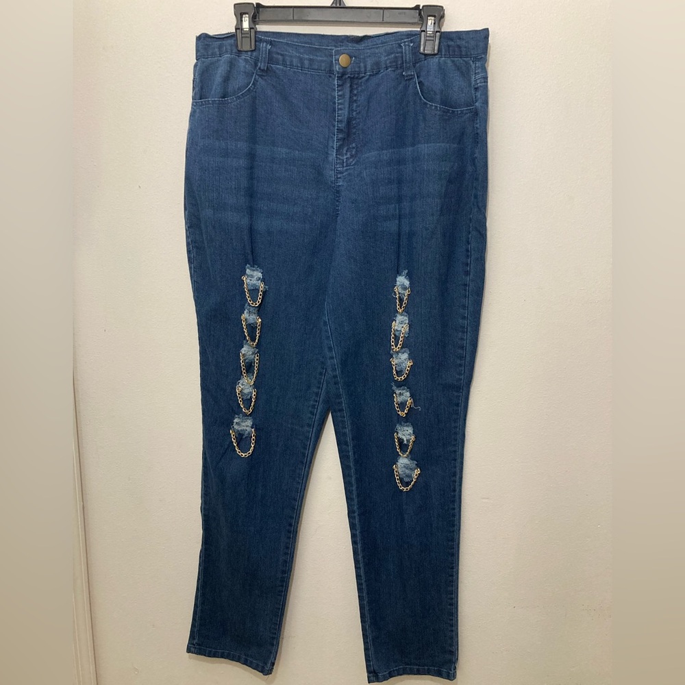 Distressed Jeans Sz XXL (More like XL) NWOT